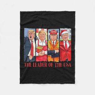 Der Führer des US-amerikanischen Trump-Tag der Amt Fleecedecke
