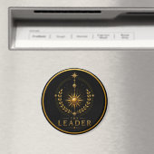 Der Führer Leo Archetyp Kreis Magnet (In Situ (Geschirrspüler))