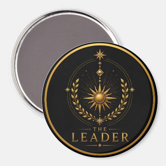 Der Führer Leo Archetyp Kreis Magnet (Vorderseite/Rückseite)