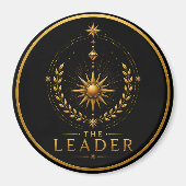 Der Führer Leo Archetyp Kreis Magnet (Vorne)