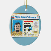 Der Führerschein-Mann-Foto Identifikations-Vektor Keramik Ornament (Rechts)