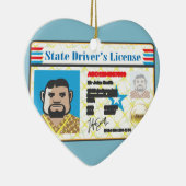Der Führerschein-Mann-Foto Identifikations-Vektor Keramikornament (Rechts)