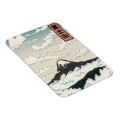 Der Fuji Japan Kunstblock. Magnet (Rechte Seite)