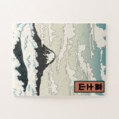 Der Fuji Japan Kunstblock. Puzzle (Horizontal)