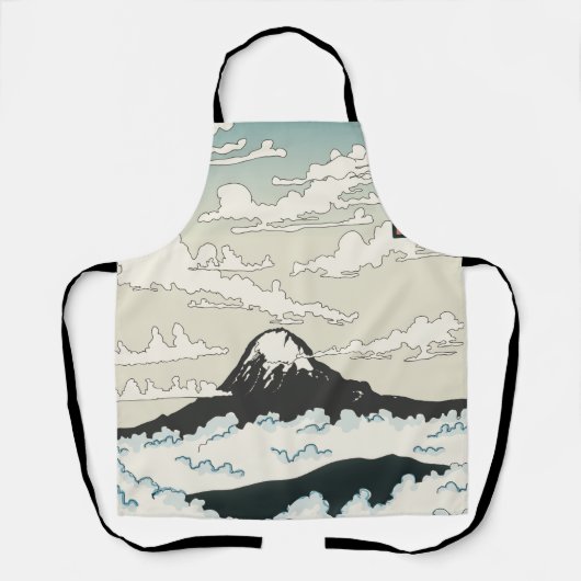 Der Fuji Japan Kunstblock. Schürze (Vorderseite)