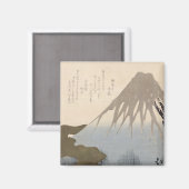 Der Fuji unter dem Schnee Magnet (Vorderseite/Rückseite)