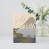 Der Fuji unter dem Schnee Postkarte (Stehend Vorderseite)