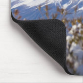 Der Fujisan bedeckte mit Schnee Mousepad (Ecke)