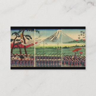 Der Fujisan circa 1860's Geschäfts-Karte Visitenkarte