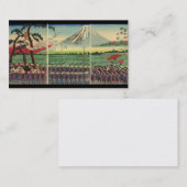 Der Fujisan circa 1860's Geschäfts-Karte Visitenkarte (Vorne/Hinten)