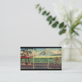 Der Fujisan circa 1860's Geschäfts-Karte Visitenkarte (Stehend Vorderseite)