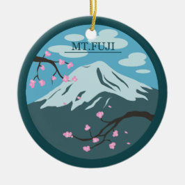 Der Fujisan Keramikornament