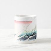 Der Fujisan Ukiyo-e durch Hiroshige Kaffeetasse (Mittel)