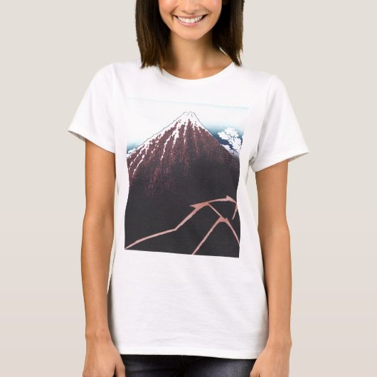 Der Fujisan Ukiyo-e durch Hokusai, japanisch T-Shirt (Vorderseite)