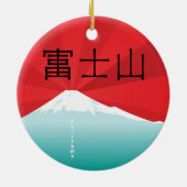 Der Fujisan-Verzierung Keramik Ornament (Hinten)