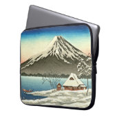 Der Fujisan-Winter 1890 Laptopschutzhülle (Vorderseite Links)