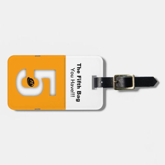 Der fünfte Beutel für das benutzerdefinierte Monog Gepäckanhänger (Vorderseite horizontal)