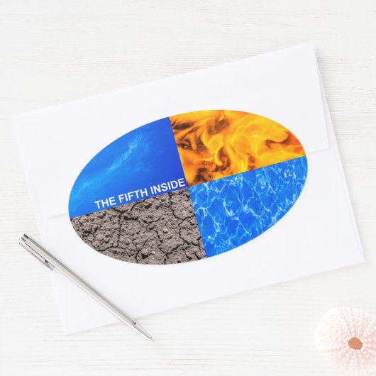 Der fünfte Innern Ovaler Aufkleber (Umschlag)