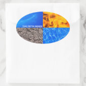 Der fünfte Innern Ovaler Aufkleber (Tasche)