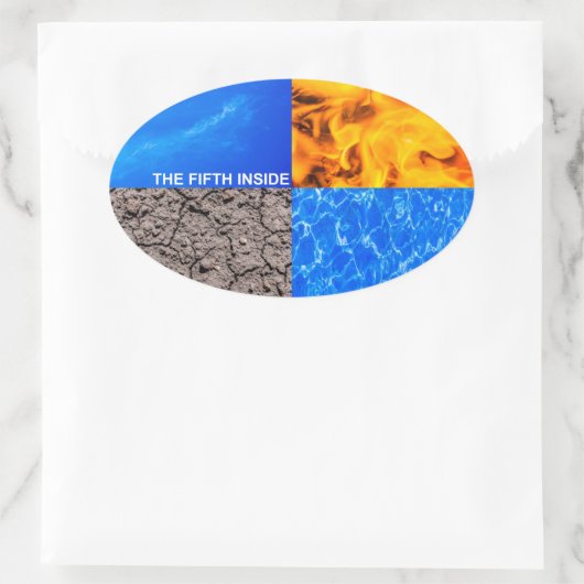 Der fünfte Innern Ovaler Aufkleber (Tasche)