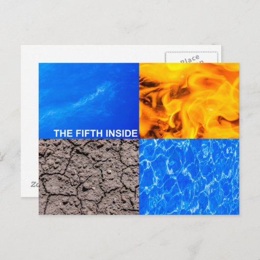 Der fünfte Innern Postkarte (Vorne/Hinten)