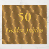 Der fünfte Jahrestag ist Gold Schaumweinetikett (Einzelnes Label)