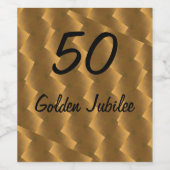 Der fünfte Jahrestag ist Gold Weinetikett (Einzelnes Label)