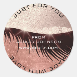 Der Funken, der dich sieht: Ein Aufkleber, der win Runder Aufkleber