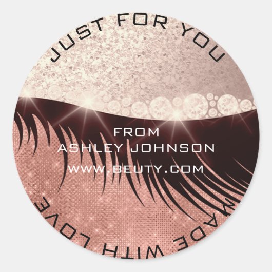 Der Funken, der dich sieht: Ein Aufkleber, der win Runder Aufkleber (Vorderseite)