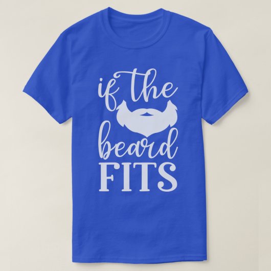 Der Funny Beard spendet, wenn der Bart passt 1 T-Shirt (Design vorne)