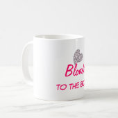 Der Funny Blonde zum Knochen Zitat Kaffeetasse (Vorderseite Links)