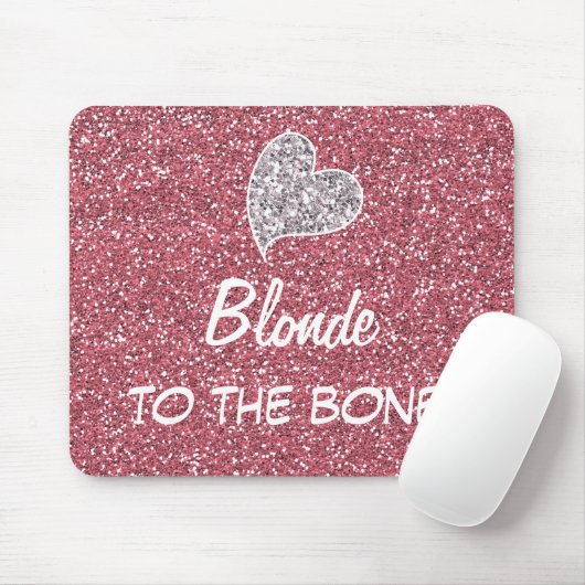 Der Funny Blonde zum Knochen Zitat Mousepad (Mit Mouse)