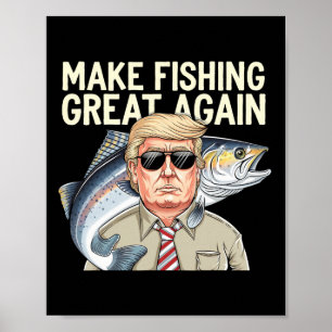 Der Funny Donald Trump macht das Fischen wieder gr Poster