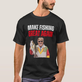 Der Funny Donald Trump macht das Fischen wieder gr T-Shirt