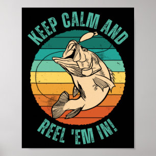 Der Funny Fishing Behalte Ruhe und kommt rein! - G Poster