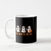 Der Funny Nurse Ghost Halloween Impfstoff sagt Boo Kaffeetasse (Links)
