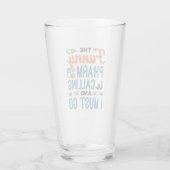 Der Funny Pharma ruft und ich muss gehen Glas (Rückseite)