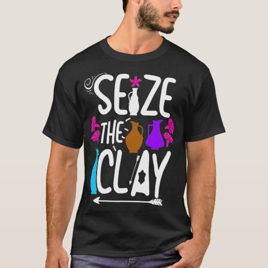 Der Funny Potterie Maker ergreift den Clay T-Shirt (Vorderseite)