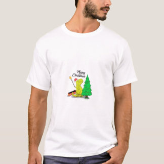 Der Funny Rex bekommt einen Grabber als Geschenk u T-Shirt