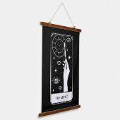 der für die ARTIST-TAROT-KARTE anpassbare Text Wandteppich Mit Holzrahmen (Gewinkelt)