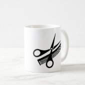 Der für Friseur auf die person stimmt Becher Kaffeetasse (VorderseiteRechts)