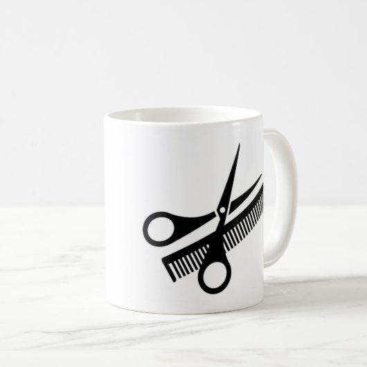 Der für Friseur auf die person stimmt Becher Kaffeetasse (VorderseiteRechts)