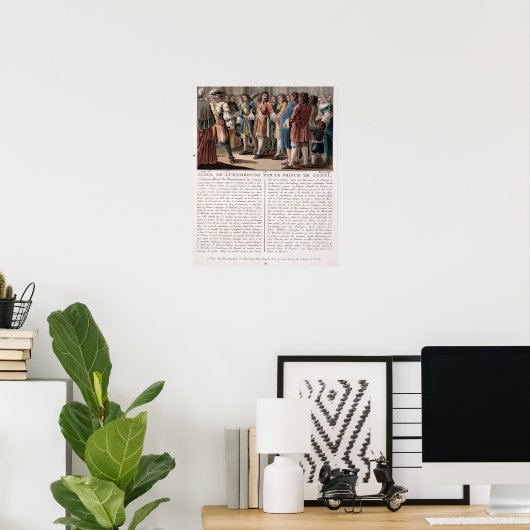 Der Fürst von Conti (1664-1709) lobt den Herzog Poster (Heimbüro)