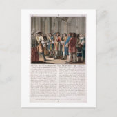 Der Fürst von Conti (1664-1709) lobt den Herzog Postkarte (Vorderseite)