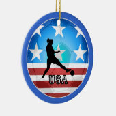 der Fußball der Frauen Keramikornament (Rechts)