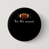 Der Fußball der Saison - Retro Football Game Day Button (Vorderseite)