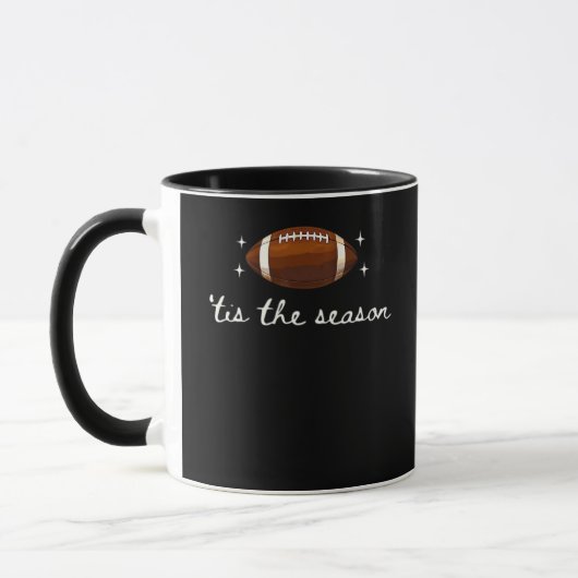 Der Fußball der Saison - Retro Football Game Day Tasse (Links)