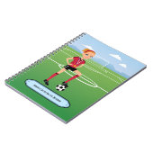 Der Fußball-Praxis-Notizbuch des Mädchens Notizblock (Linke Seite)