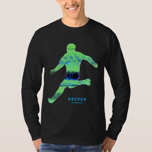 Der Fußball-Spieler-Shirt der Männer T-Shirt (Vorderseite)