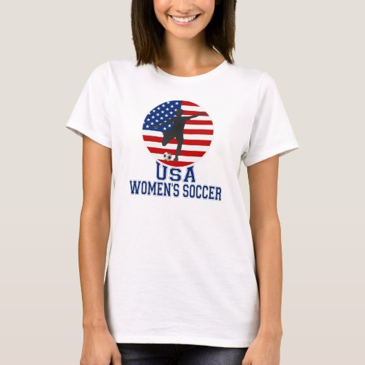Der Fußball-T - Shirt US-Flagge USA-Frauen (Vorderseite)